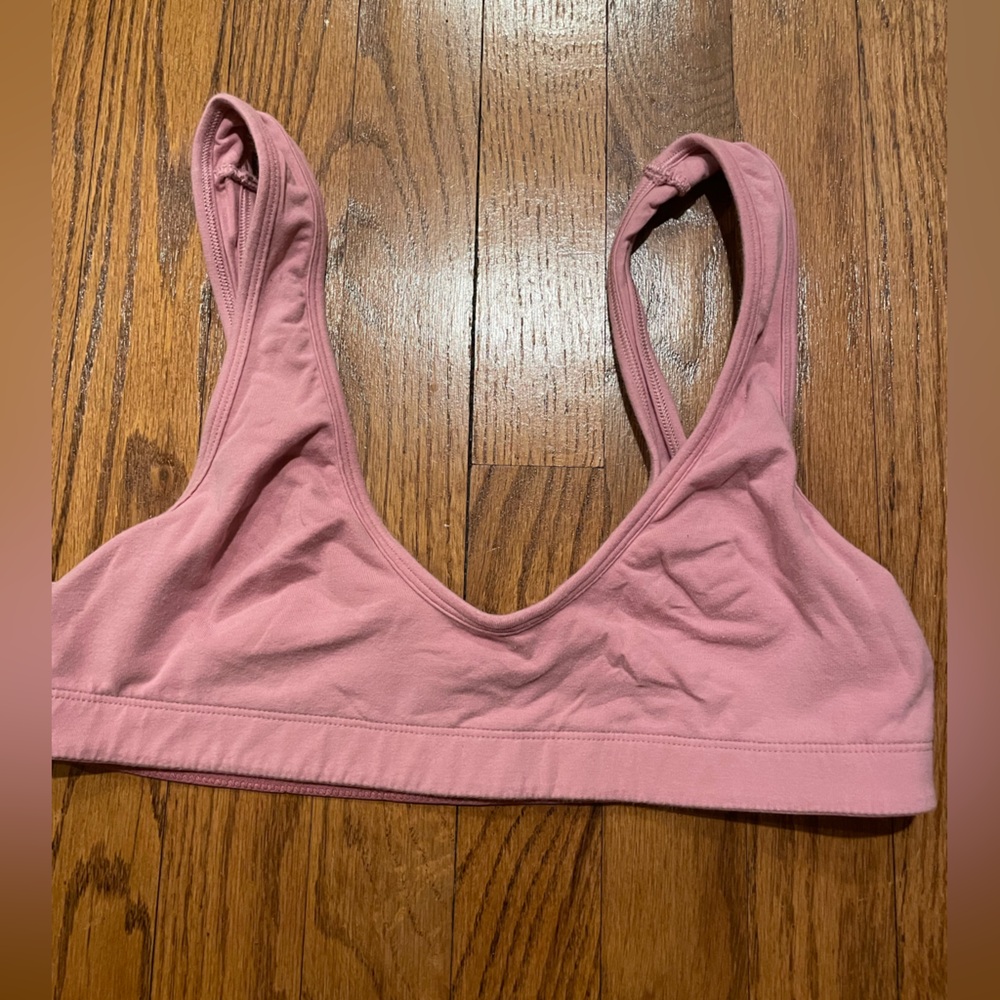 Aerie micro bra. No padding or wire. True pink color. Lightly worn.